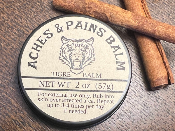 ACHES AND PAINS BALM-4 ounce tin